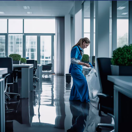 Personal de limpieza capacitado